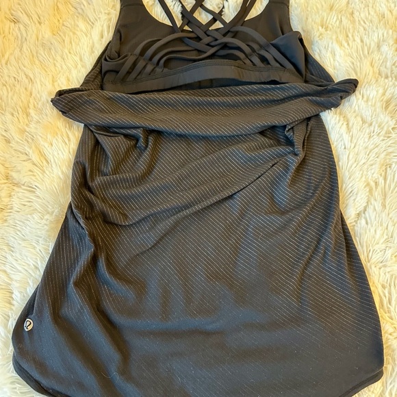 Lululemon Wild Tank Black Tank Top Size: 6 - Picture 9 of 15